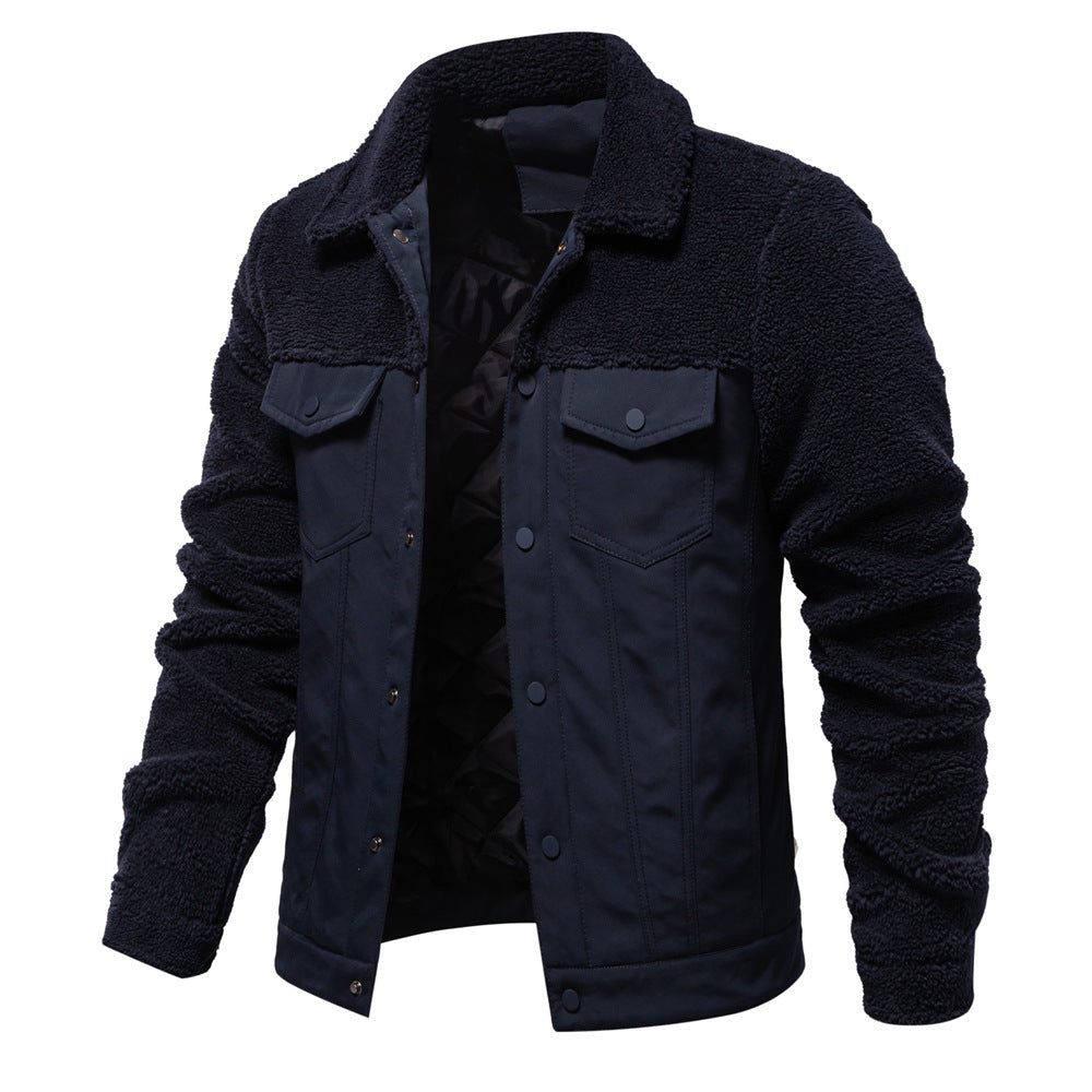 Herren gefütterte Jacke im Jeansstil Krohn-e