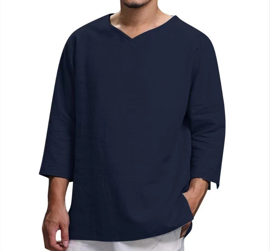 Herren lässiges Langarmshirt aus hochwertiger Baumwolle Krohn-e