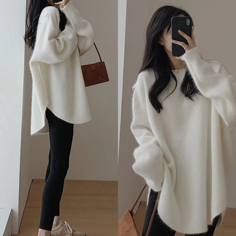 Damen Oversized Strickpullover mit lässigem Schnitt und voluminösen Ärmeln Krohn-e