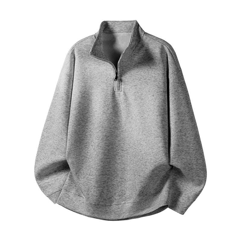 Damen Oversized Fleecepullover mit halb offenem Kragen Krohn-e