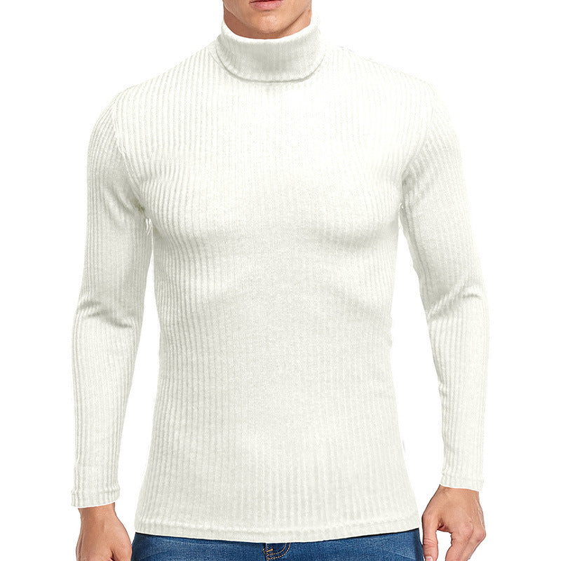 Herren feiner Rollkragenpullover aus strukturiertem Strick Krohn-e