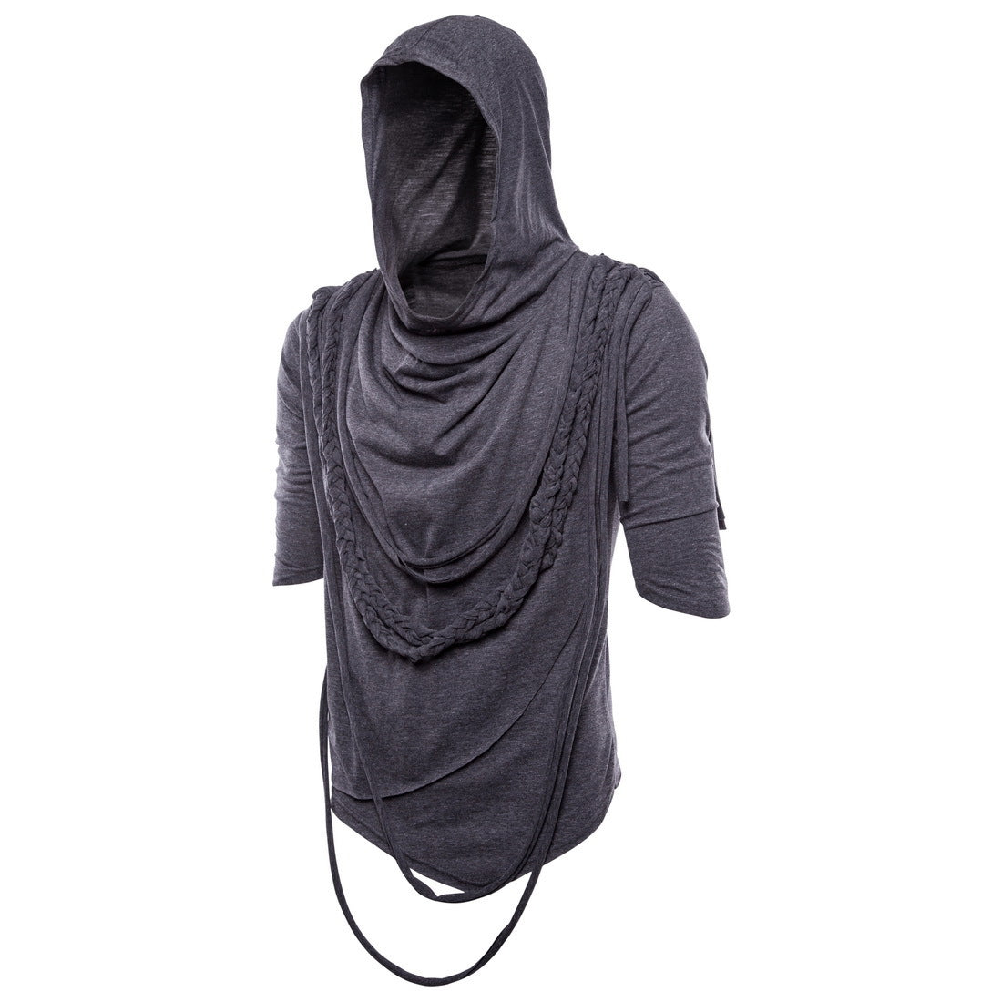 Herren Kapuzenoberteil mit innovativem Design und einzigartiger Drapierung Krohn-e