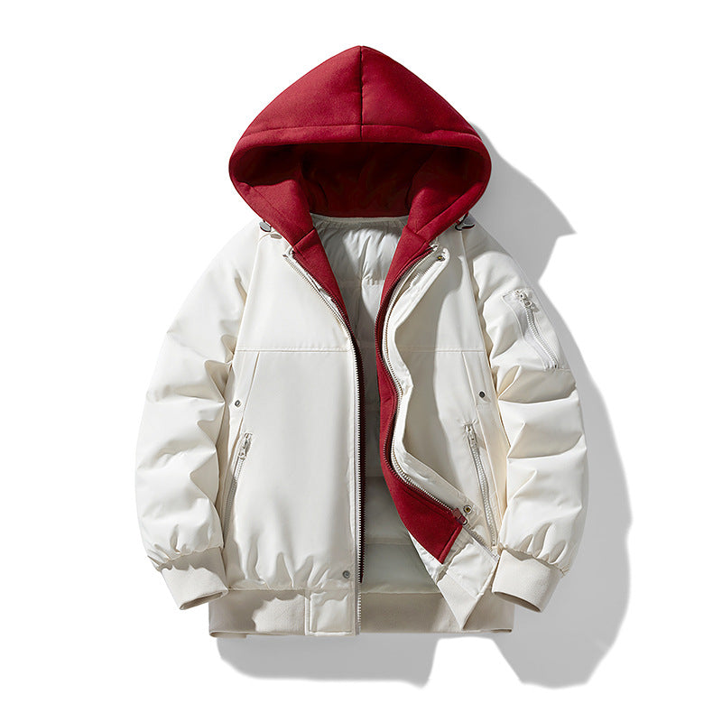 Damen wattierte Übergangsjacke mit abnehmbarem Kapuzensystem und stylischem Innenfutter Krohn-e