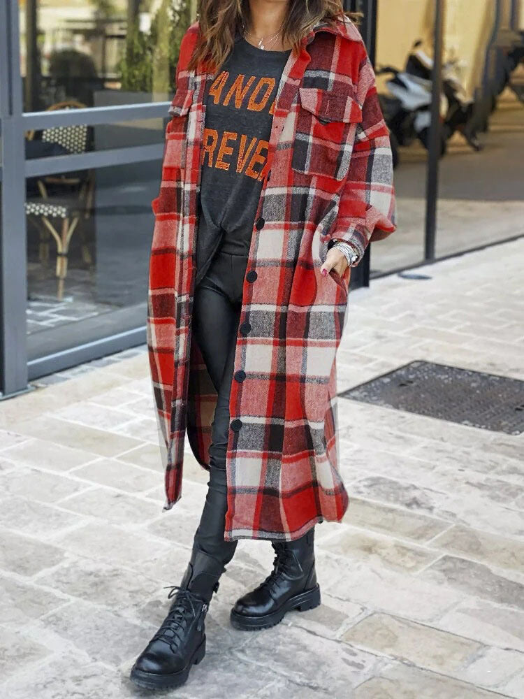 Krohn-e | Flanell Karotrenchcoat