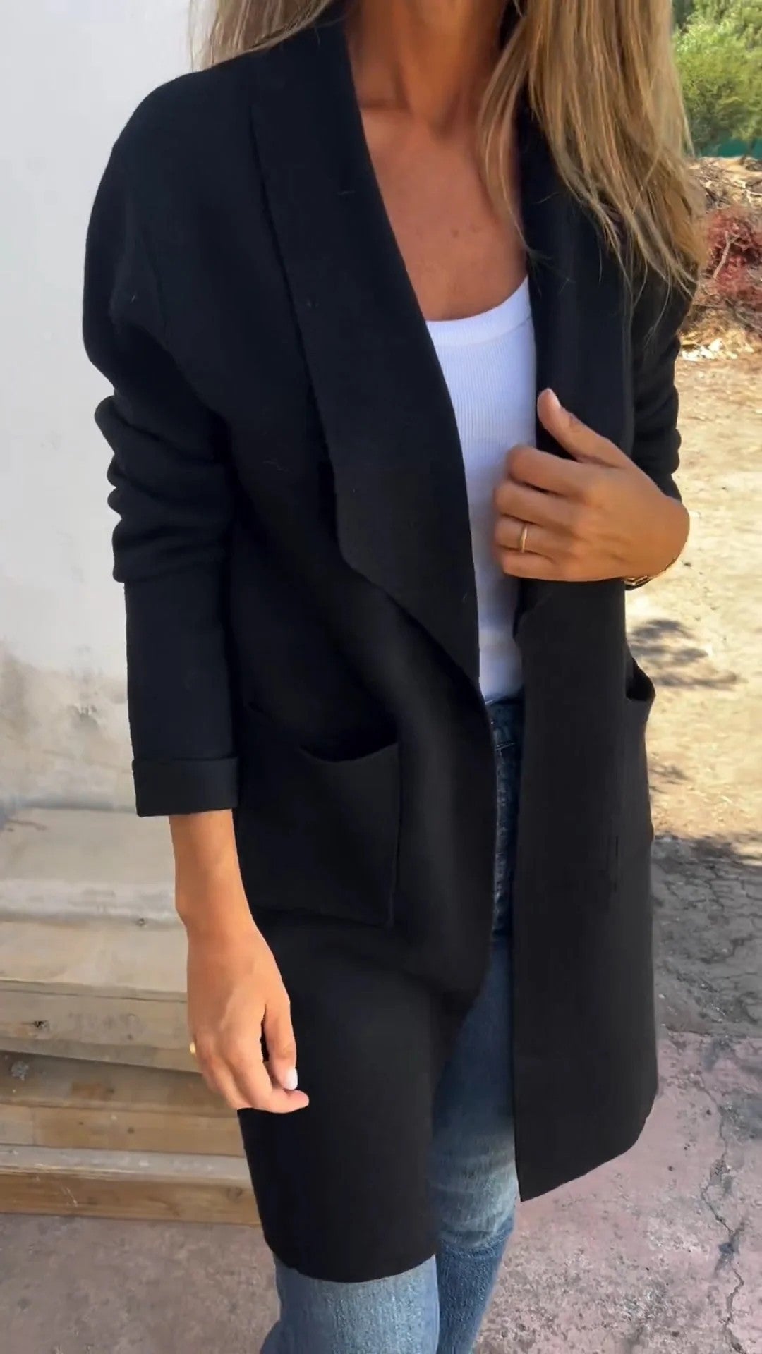 Damen eleganter Cardigan mit weichem Material und lässigem Schnitt Krohn-e