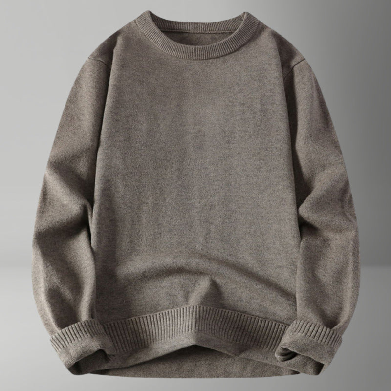 Damen bequemer und eleganter Rundhalsausschnitt Pullover Krohn-e