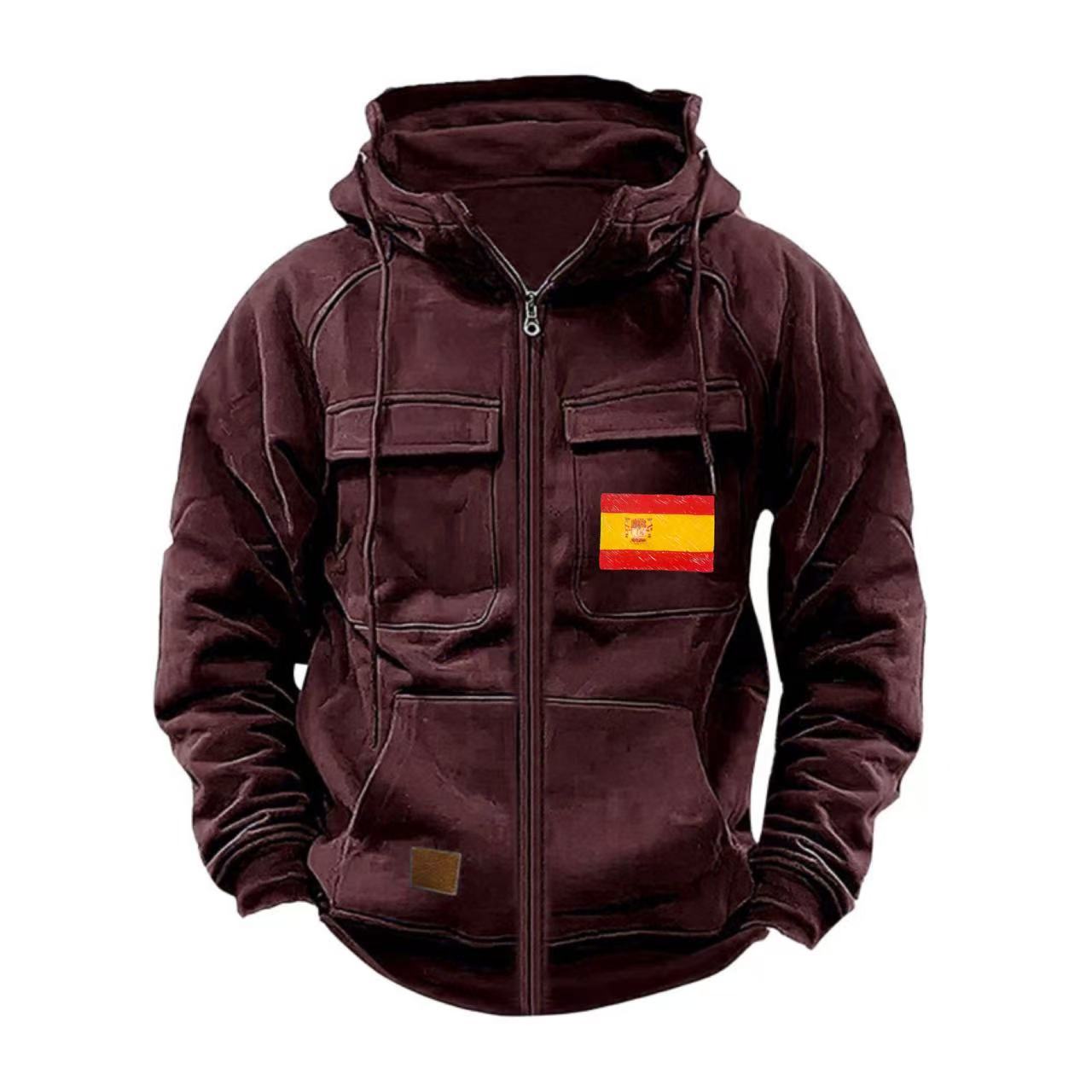 Herren funktionale Jacke mit mehreren Taschen Krohn-e