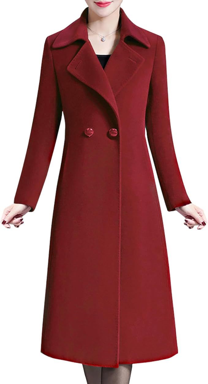 Damen Eleganter langer Mantel Krohn-e
