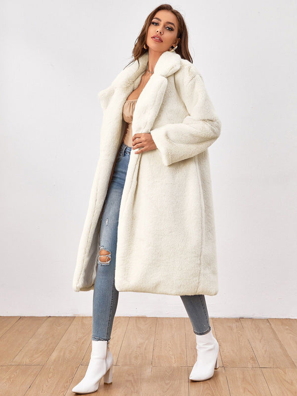 Damen Flauschiger Longblazer aus Kunstfell Krohn-e