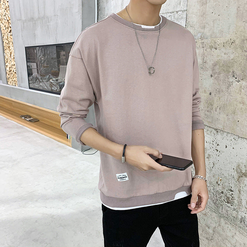 Herren lässiger Sweatshirt mit kontrastierendem Saum Krohn-e