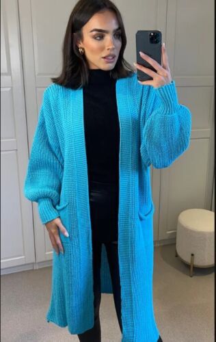 Damen Langer Strickmantel mit großzügigen Taschen Krohn-e