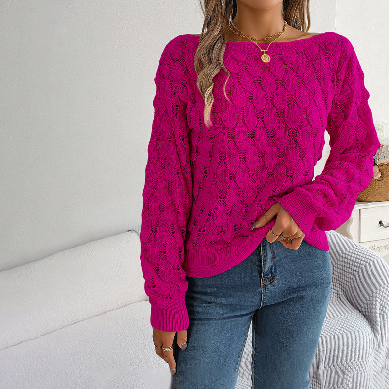 Krohn-e | Hohlstrickpullover Mit Feinem Detailmuster