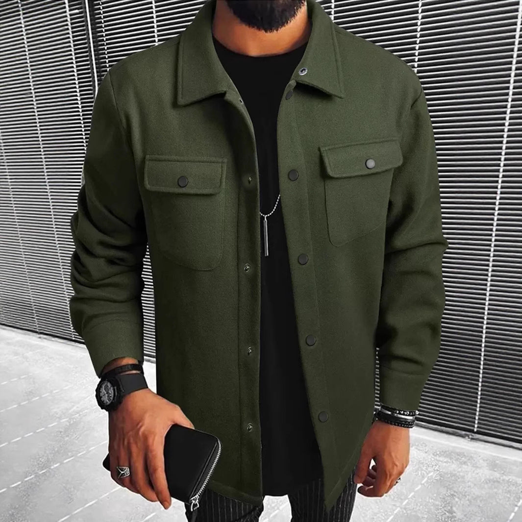 Herren Hemdjacke aus hochwertigem Wollmix Krohn-e