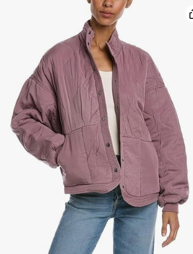 Damen modische Steppjacke mit hohem Kragen Krohn-e