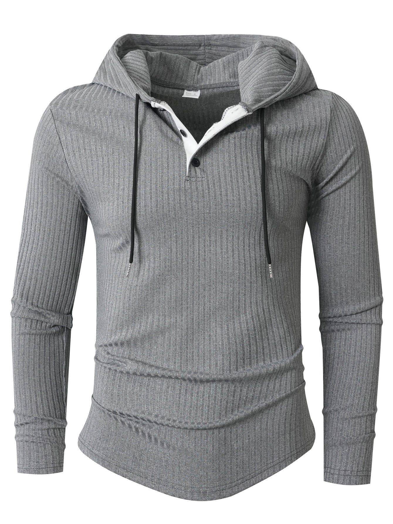 Herren Sportlicher Langarm-Hoodie mit strukturierter Oberfläche Krohn-e