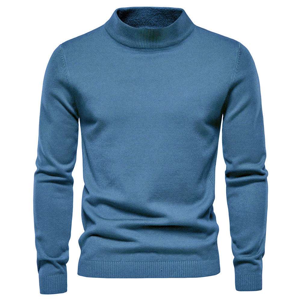 Herren eleganter Rollkragenpullover aus feiner Wolle Krohn-e