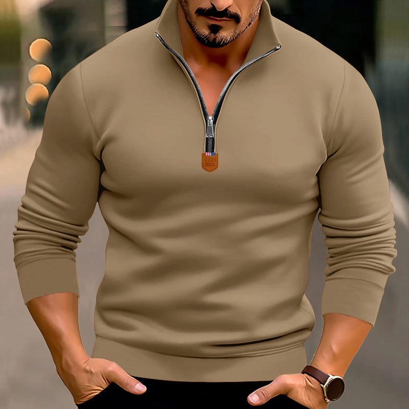 Herren Sweatshirt mit modernem Reißverschluss Krohn-e