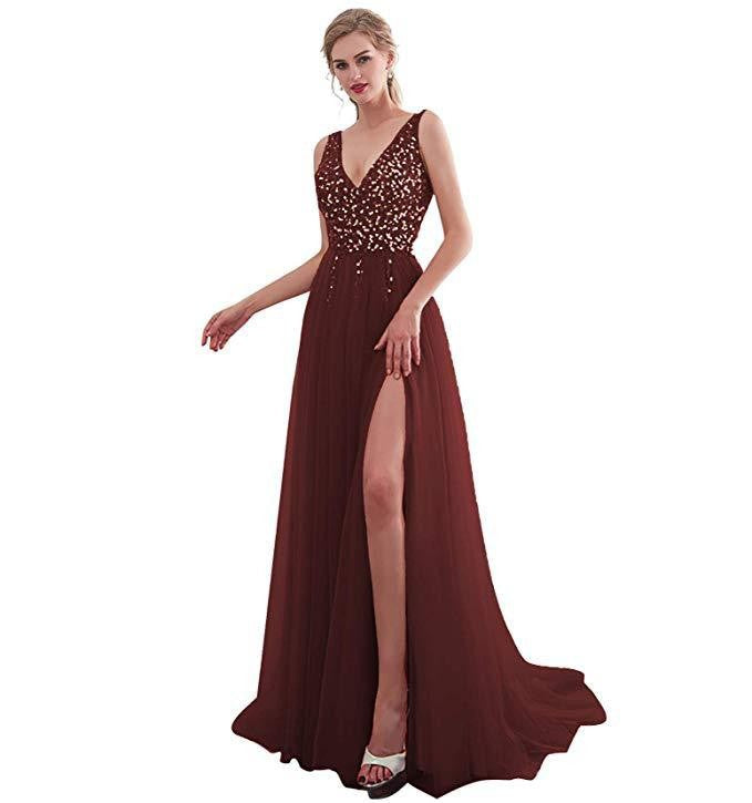 Edles, fließendes Abendkleid von Fudus