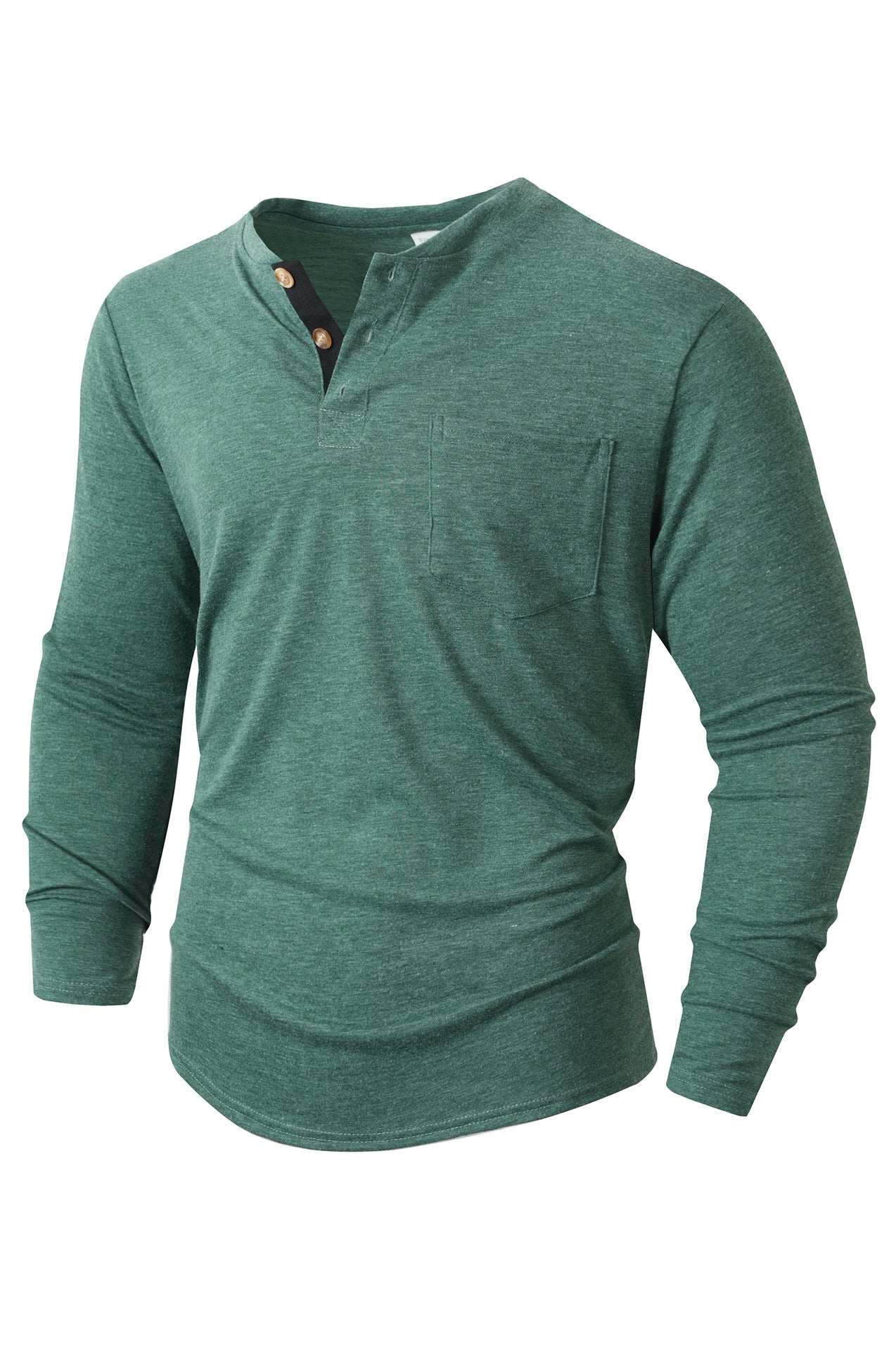 Herren langärmliges Henley-Shirt Krohn-e