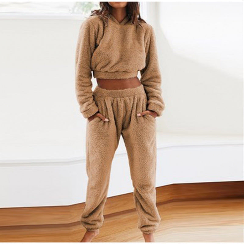 Damen kuscheliges Lounge-Set aus weichem Fleece Krohn-e