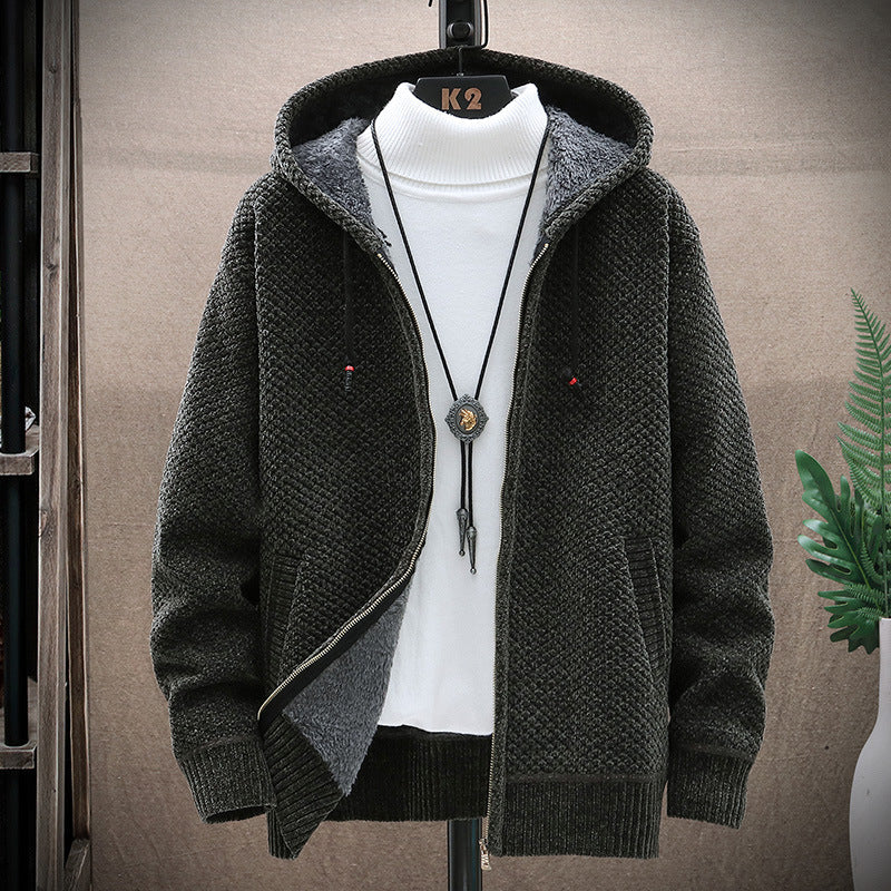 Damen gemütliche Kapuzenjacke mit weichem Innenfutter und innovativem Schnitt Krohn-e