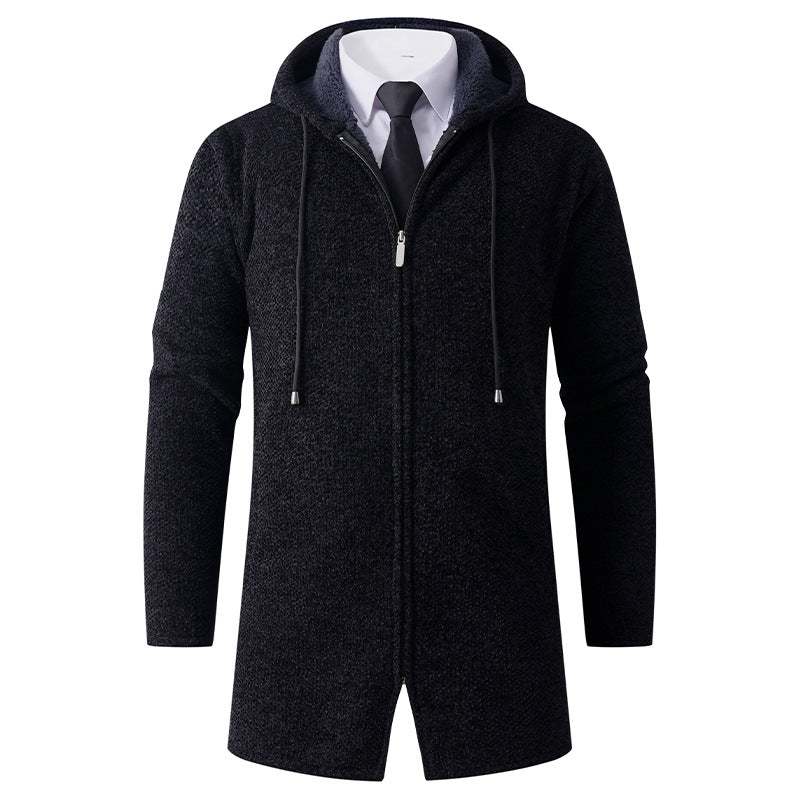 Herren lässiger Hoodie-Jacke mit außenliegendem Reißverschluss und praktischer Kapuze Krohn-e