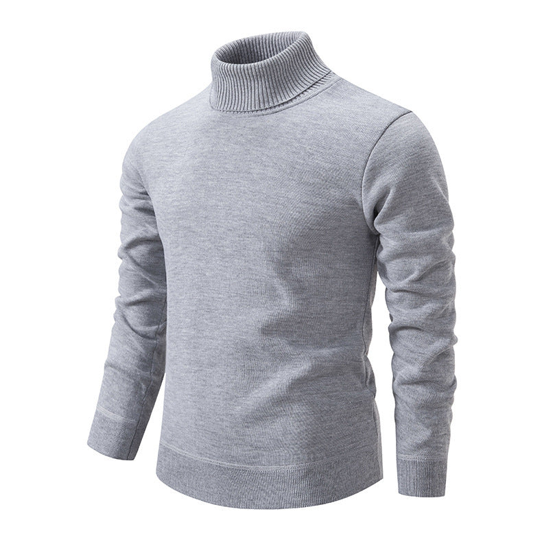 Herren Rollkragenpullover aus weichem Strick mit strukturiertem Design Krohn-e