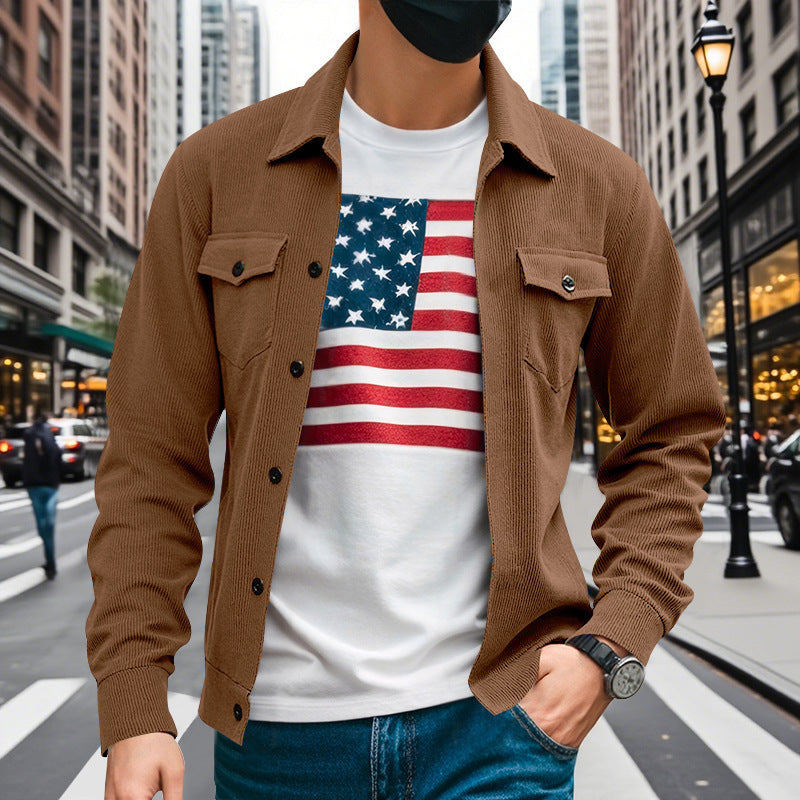Herren lässige Hemdjacke im strukturierten Design Krohn-e