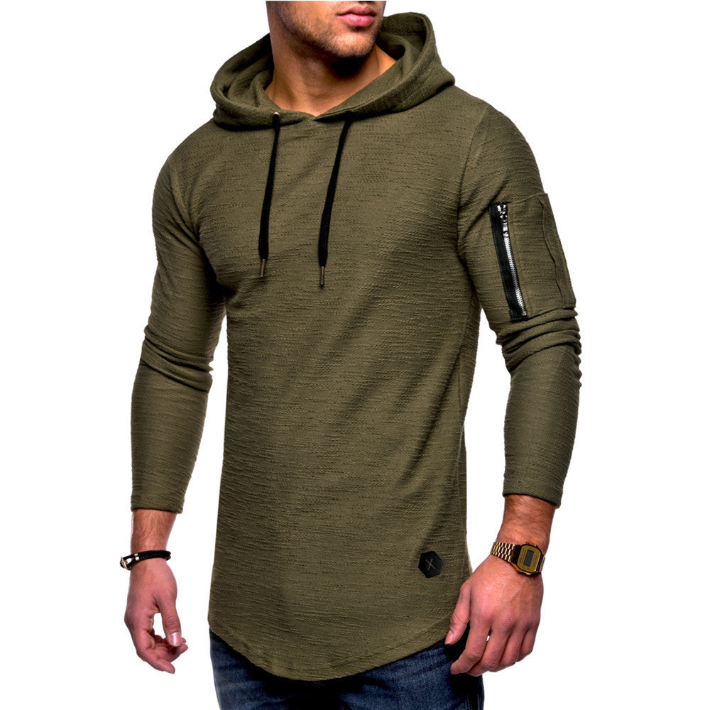 Herren lässiger Kapuzenpullover mit modischem Reißverschluss Krohn-e