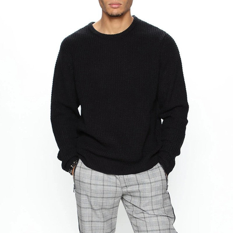 Herren Grobstrickpullover mit modernem Schnitt und kuscheligem Innenfutter Krohn-e