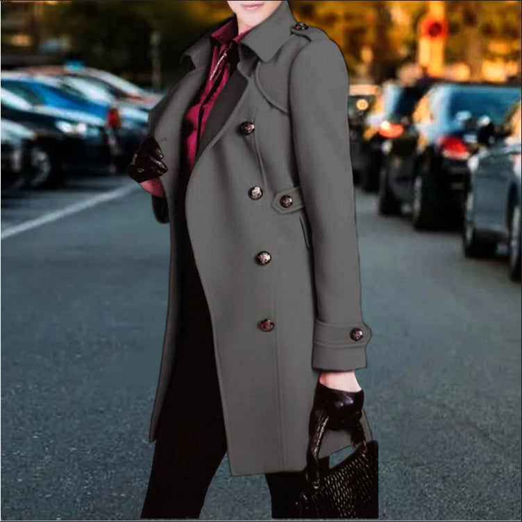 Damen trenchcoat mit doppelter Knopfleiste Krohn-e