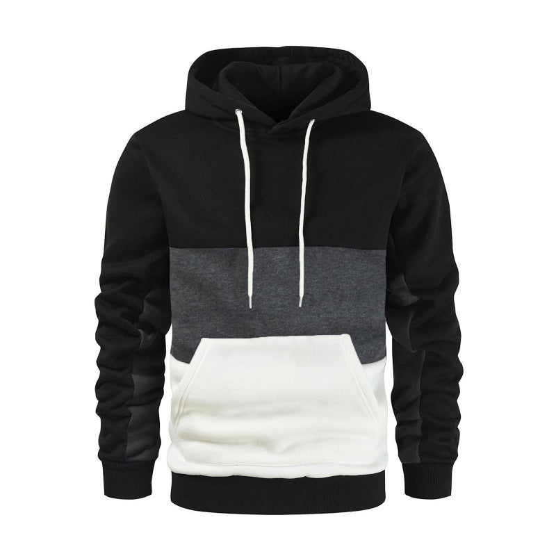 Herren sportlicher Kapuzenpullover mit kontrastierenden Farbblock-Design Krohn-e