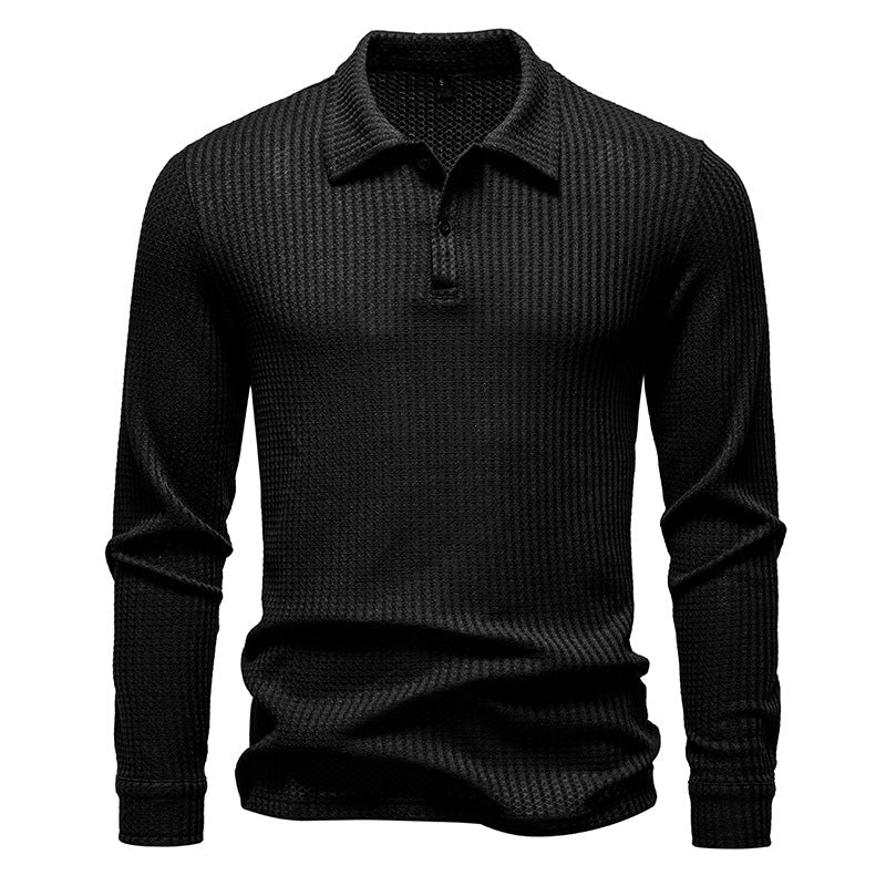 Herren Polohemd mit strukturierter Oberfläche und modernem Kragen Krohn-e