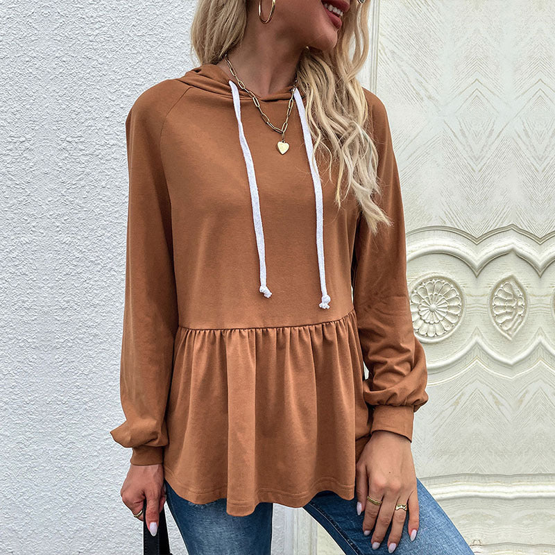Krohn-e | Kapuzenpullover Rüschendetail