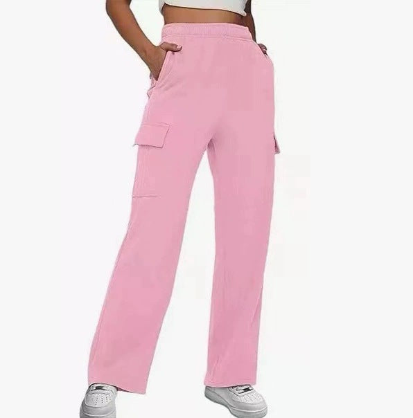 Damen Cargo-Hose mit weitem Bein und praktischen Seitentaschen Krohn-e
