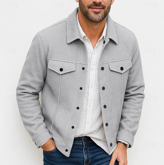 Herren stylische Utility-Jacke mit gepolsterten Taschen Krohn-e