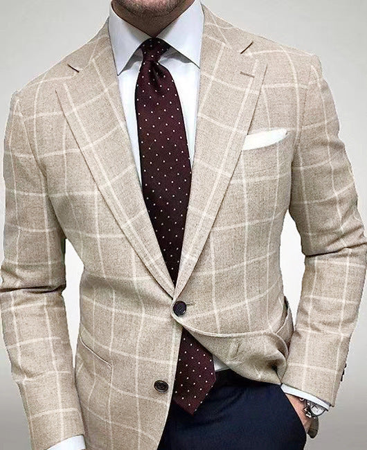 Herren eleganter Leinenblazer mit schmalem Schnitt Krohn-e