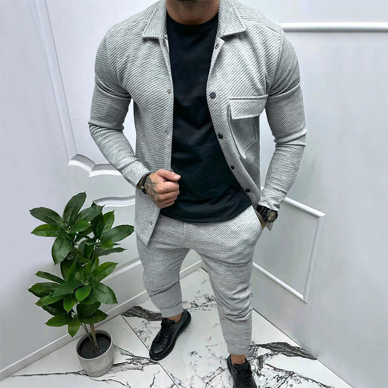 Herren Freizeitanzug mit strukturiertem Oberteil und komfortabler Passform Krohn-e