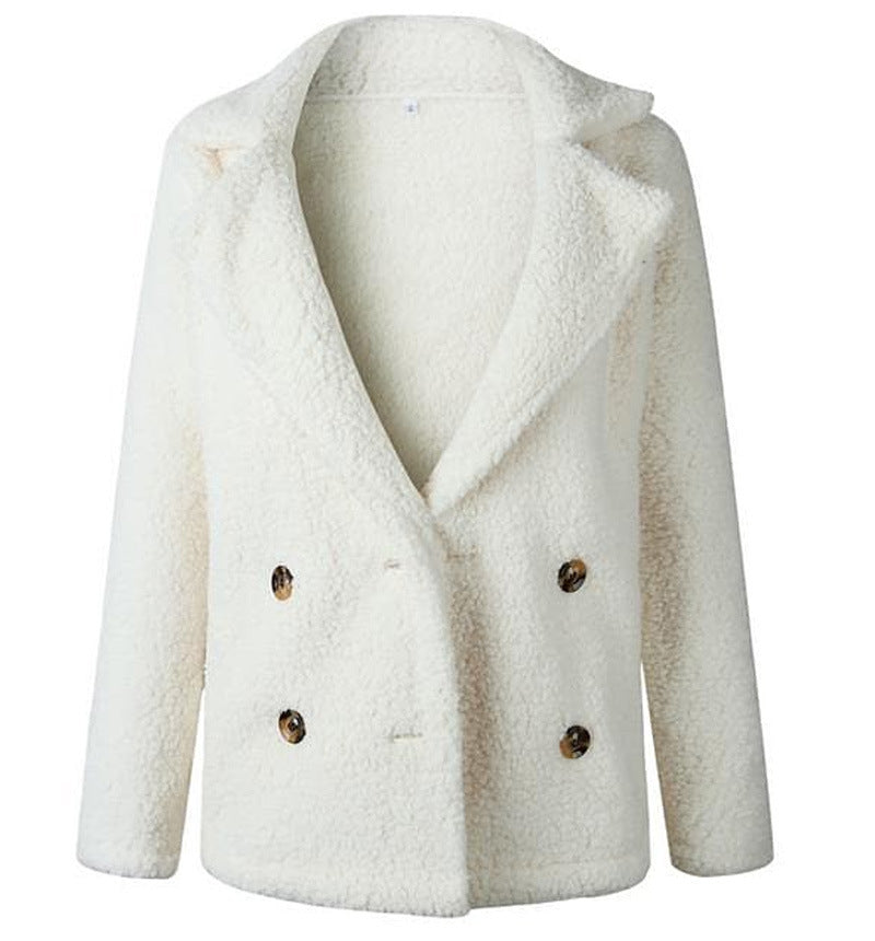 Damen Flauschiger Doppelreiher Blazer aus Kunstfell Krohn-e