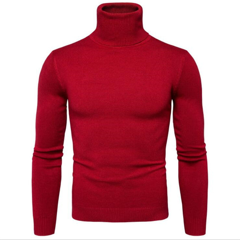 Herren eleganter Rollkragenpullover aus feiner Merinowolle Krohn-e