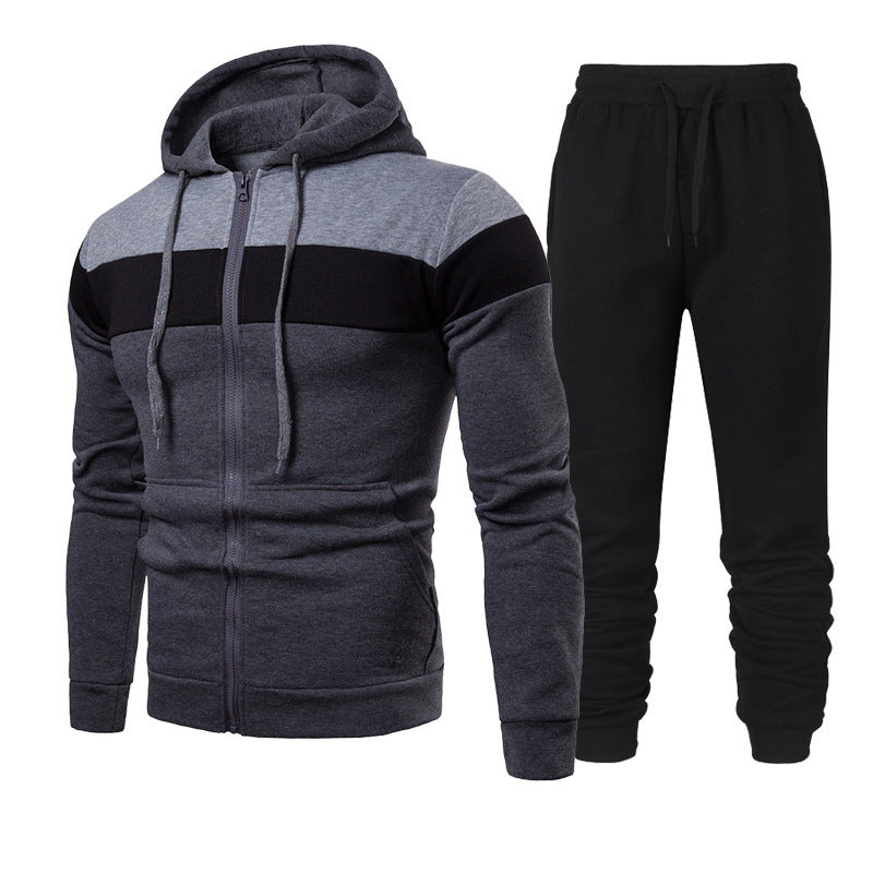 Herren sportliches Freizeit-Set mit modischem Farbblockdesign Krohn-e