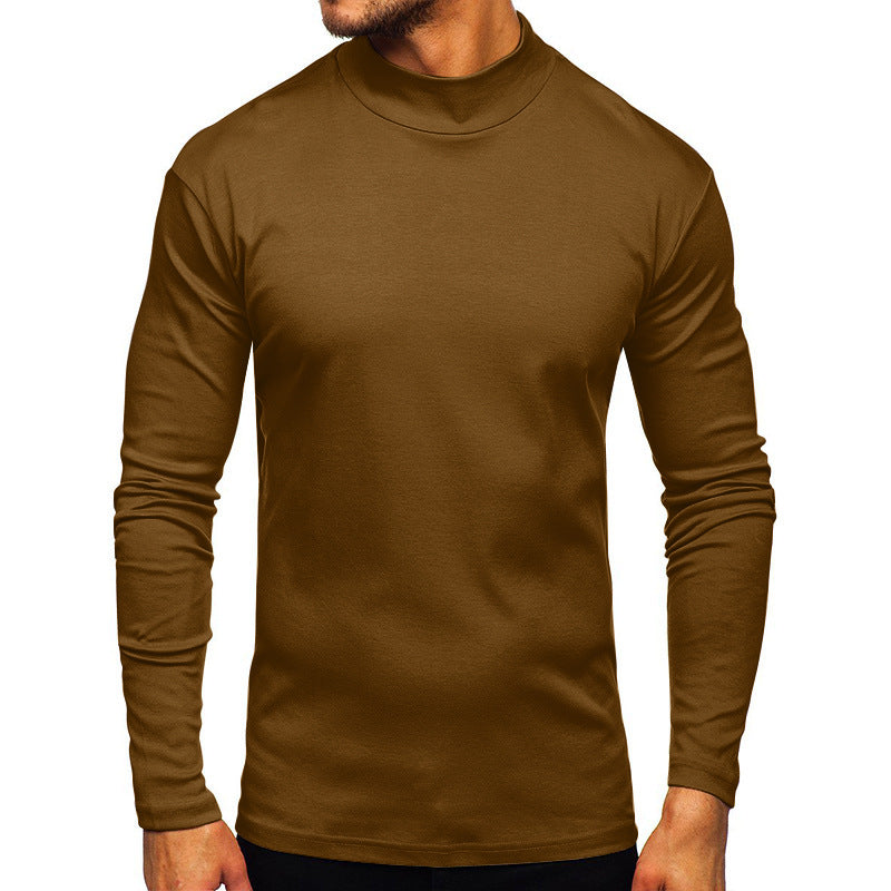 Herren Langarmshirt mit Stehkragen aus hochwertigem Material Krohn-e