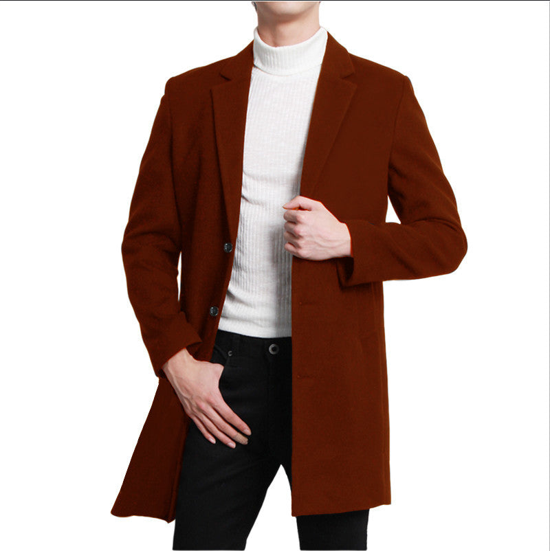 Herren eleganter Longblazer mit modernem Schnitt und doppelter Knopfreihe Krohn-e