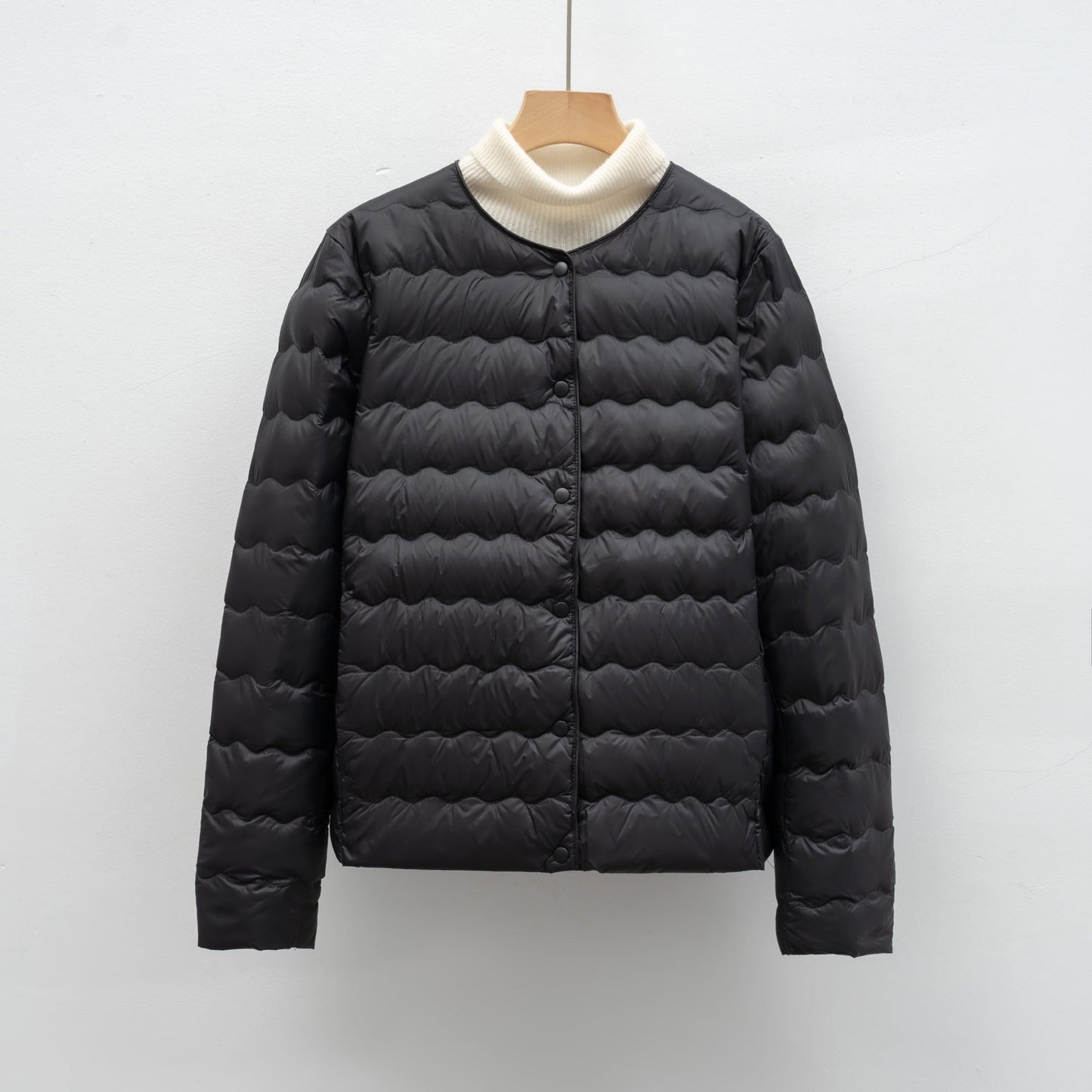 Damen Leichte gesteppte Jacke mit hochgeschlossenem Kragen und elastischen Bündchen Krohn-e