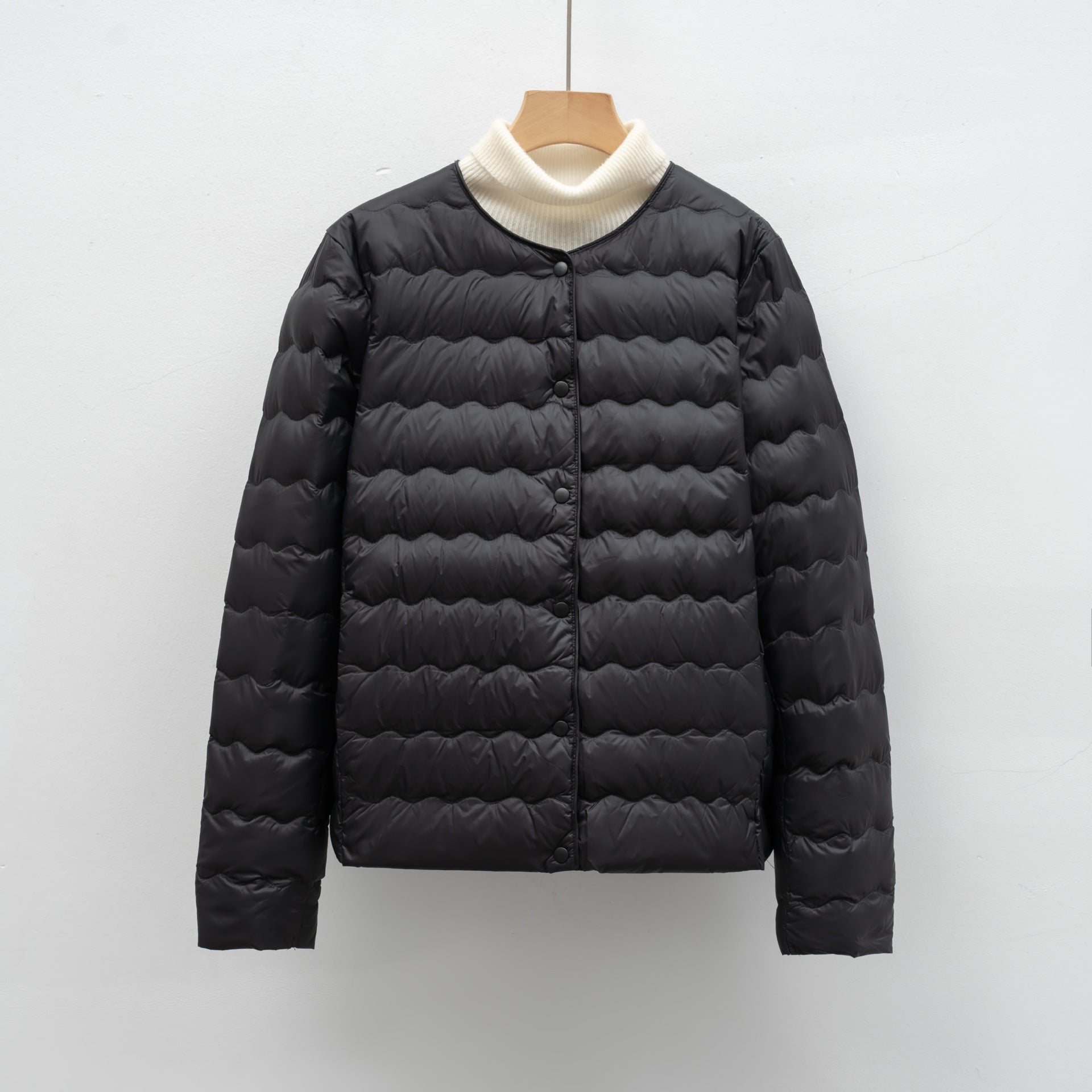 Damen Leichte gesteppte Jacke mit hochgeschlossenem Kragen und elastischen Bündchen Krohn-e