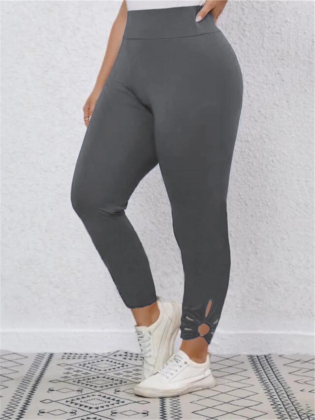 Damen Hochbundige Leggings mit stilvollen Schnittdetails Krohn-e
