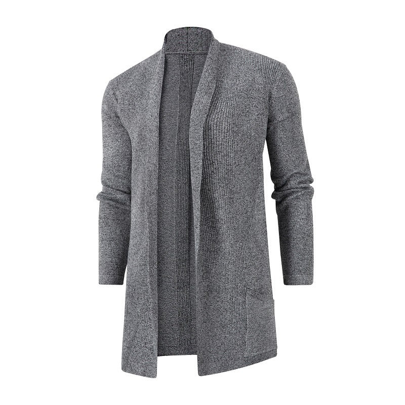 Herren Strickjacke mit offenem Design und minimalistischen Taschen Krohn-e