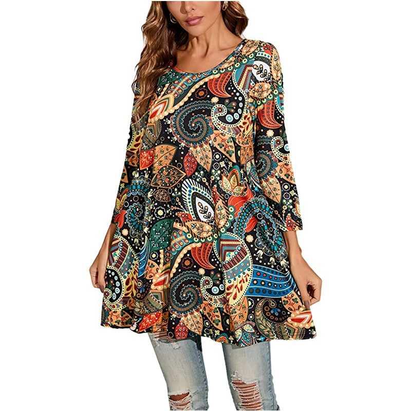 Damen Tunika mit einzigartigem Mandala-Druck Krohn-e