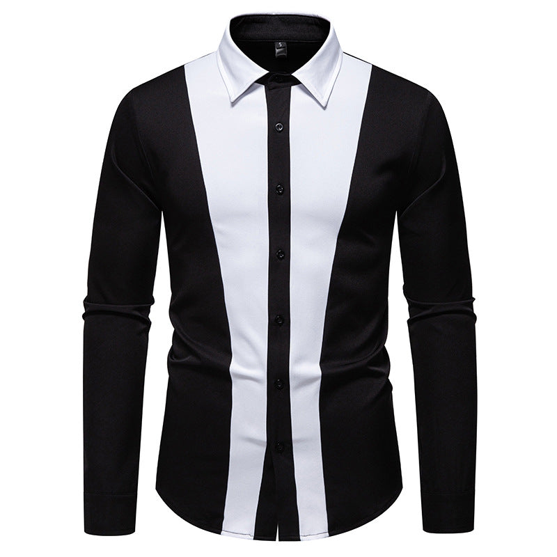 Herren Elegantes Hemd mit farbigen Kontrasteinsätzen Krohn-e