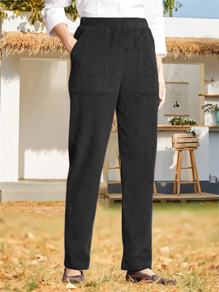 Damen Cordhose in unifarbener Ausführung von Marion